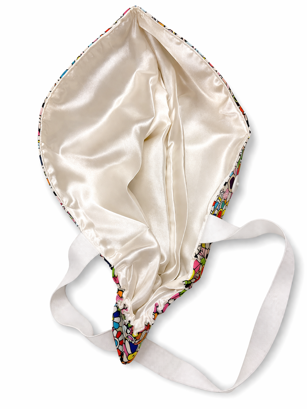 Neon Bloom Drip Ponytail Cap