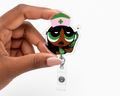 Call Light Queen Badge Reel