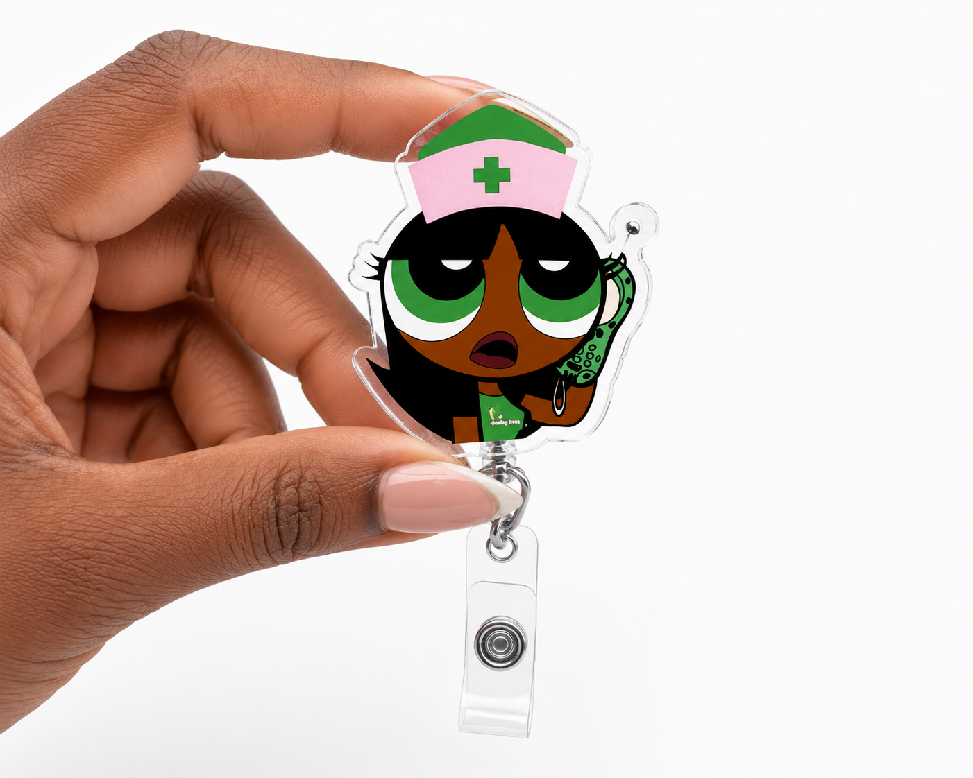 Call Light Queen Badge Reel